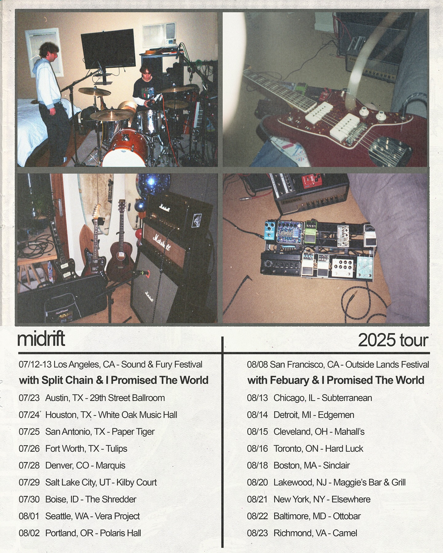 Midrift Tour Poster 2026